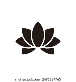 Icono de Lotus. Versión de silueta plana.