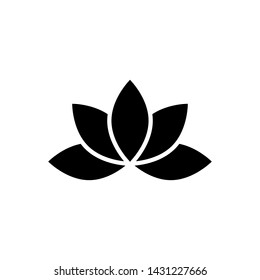 Lotus icon, harmony symbol vector trendy design template illustration.
