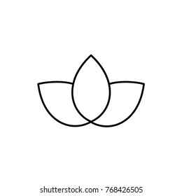 lotus icon illustration isolated vector