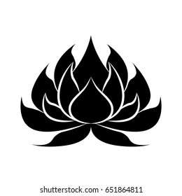 lotus icon isolated illustration on white background