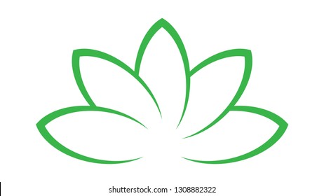 Lotus icon. Lotus logo vector design