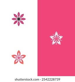  Icono de loto. Lotus logo Plantilla de Vector conjunto de tres diseños