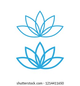 Lotus icon. lotos flower calm and harmony pictogram vector