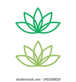 Lotus icon. lotos flower calm and harmony pictogram vector