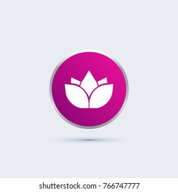 Lotus icon. nature sign