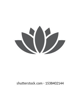 Lotus icon on white background