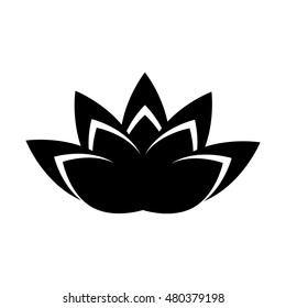 Lotus Icon Religion Symbol Vector Illustration Stock Vector (Royalty ...