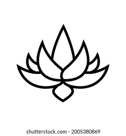 Lotus icon Royalty free vector illustration