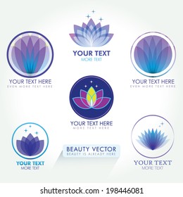  Lotus Icon set. Good for Beauty Industry, Cosmetics, Spa, Alternative Medicine, Spa Boutique, Yoga Club, Massage & Recreation, Shiatsu, Natural Healing, Acupuncture, Naturopathy, organic product line