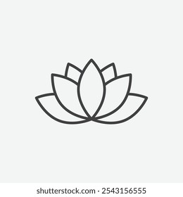 Lotus icon set. vector illustration.
