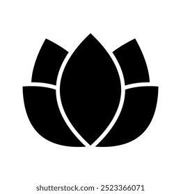 Lotus icon. sign for mobile concept and web design color editable