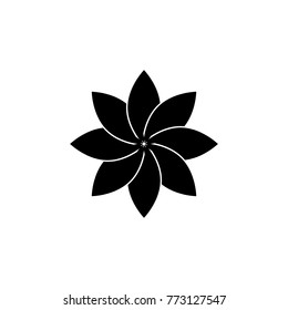 Four Frangipani Silhouettes Design Vector Stock Vector (Royalty Free ...