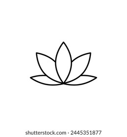 lotus icon, spa icon vector