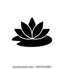 lotus icon, spa icon vector