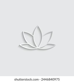lotus icon, spa icon vector