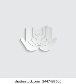 lotus icon, spa icon vector