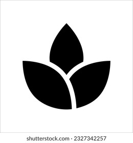 lotus icon. spa vector illustration on white background
