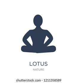 Lotus icon. Trendy flat vector Lotus icon on white background from nature collection, vector illustration can be use for web and mobile, eps10