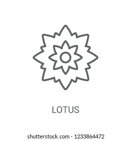 Lotus icon. Trendy Lotus logo concept on white background from Nature collection. Suitable for use on web apps, mobile apps and print media.