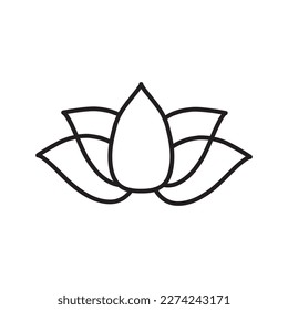 Lotus-Symbol Vektorgrafik-Sammlung, Illustrations-Logo-Vorlage im trendigen Stil.