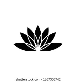 Lotus icon vector illustration on white background