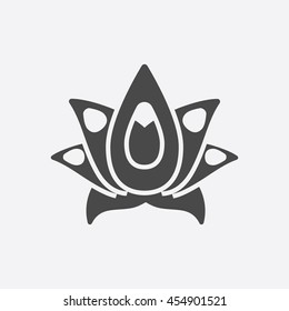 Lotus icon of vector illustration for web and mobile design