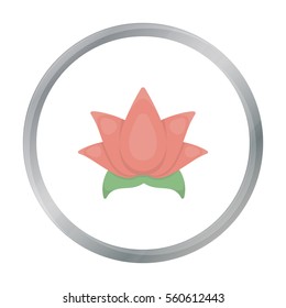 Lotus icon of vector illustration for web and mobile