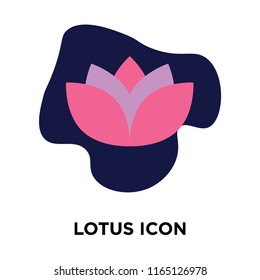 Lotus icon vector isolated on white background, Lotus transparent sign , nature symbols