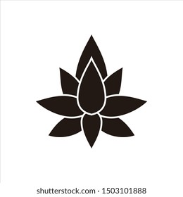 Lotus icon vector isolated on white background. Lotus flowers vector trendy and modern design illustrations.