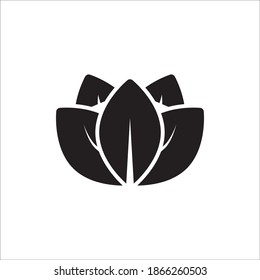 Lotus Icon Vector Logo Template Illustration