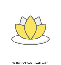 Lotus icon vector stock illustration