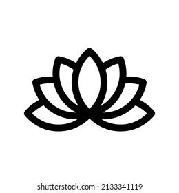 Lotus Icon Vector Symbol Design Illustration