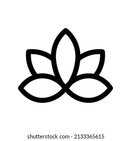 Lotus Icon Vector Symbol Design Illustration