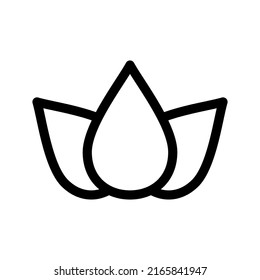 Lotus Icon Vector Symbol Design Illustration