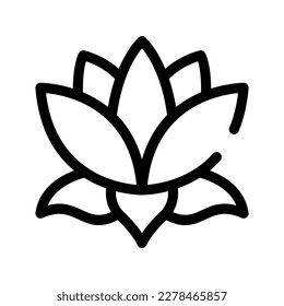 Lotus Icon Vector Symbol Design Illustration