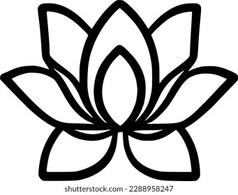 lotus icon vector symbol design illustration