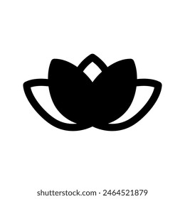 Lotus Icon Vector Symbol Design Illustration