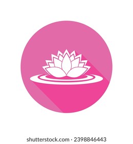 lotus icon vector template illustration logo design