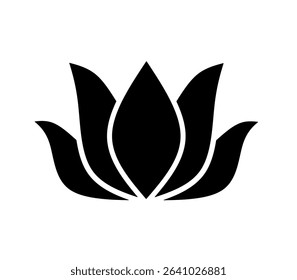 lotus icon vector with trendy design