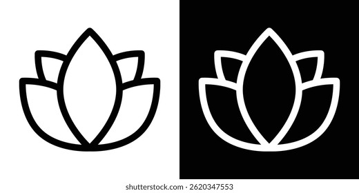 Lotus icon vector for web and mobile app. Symbol isolated.