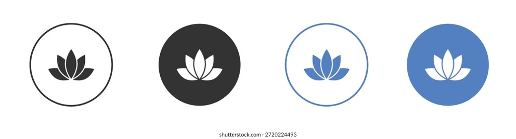 Ícone Lotus para web design. pixel ícones planos perfeitos