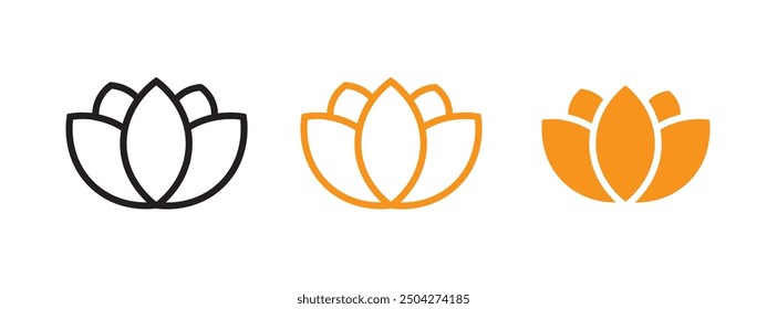 Lotus icon web design in vector