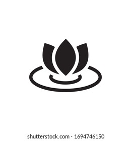 LOTUS ICON , YOGA ICON VECTOR