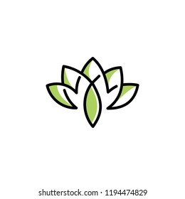 Lotus Illustration Symbol Icon Vector