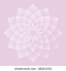 Lotus; An Important Sacred Symbol In The Buddhism And Hinduism. Light Pink.