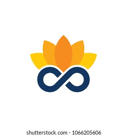 Lotus Infinity Logo Icon Design