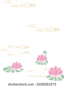 It is lotus Japanese design background.