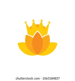 Lotus King Logo Icon Design