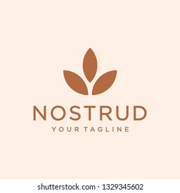 Lotus leaf logo design concept. Universal lotus design. Feminine and elegant style.