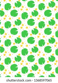 lotus leaf pattern vector background
